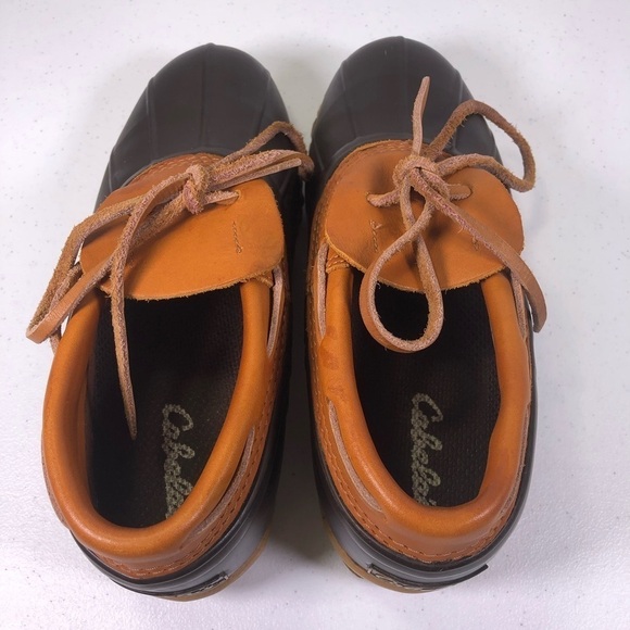 CABELAS Rubber Leather Ankle Duck Boots Rain Muck - Picture 6 of 9